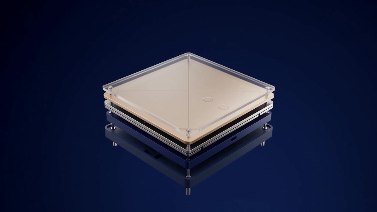 A conceptual digital system with interface, connections, data and foundation layers