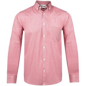 Mens Long Sleeve Edinburgh Shirt - Red