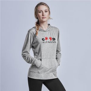 Ladies Fitness Lightweight Hooded Sweater