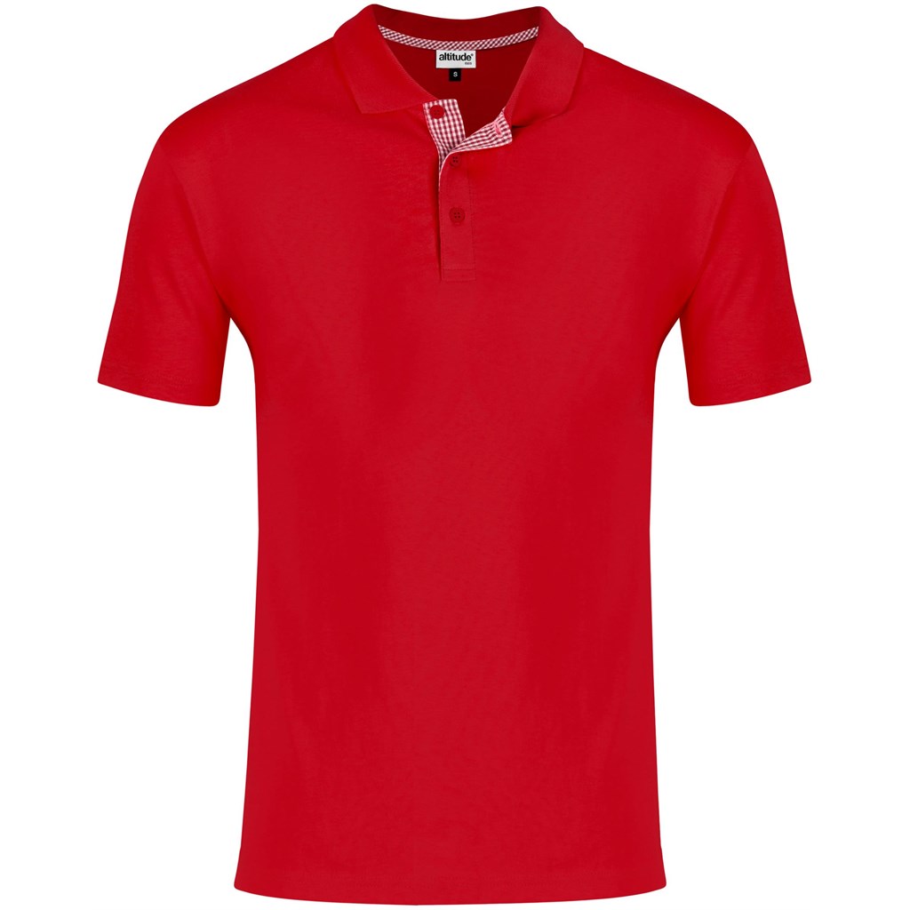 Mens New York Golf Shirt - Red