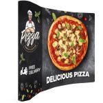 Curved Banner Walls with Wings